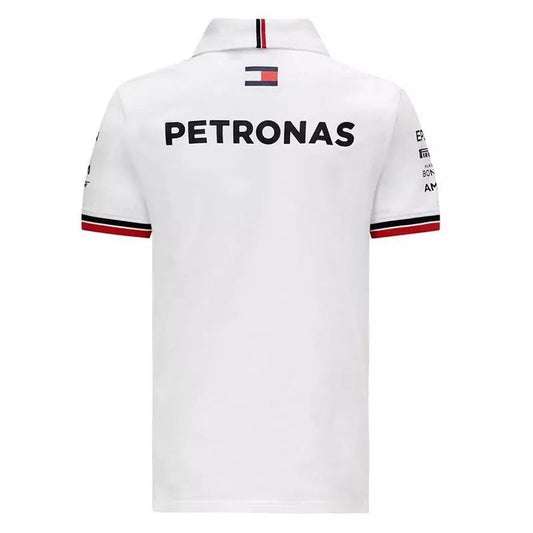 F1 Mercedes White Short Sleeve Racing Suit 2021