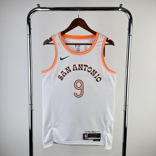 San Antonio Spurs City Edition White #9 PARKER NBA Season Jerseys 2024