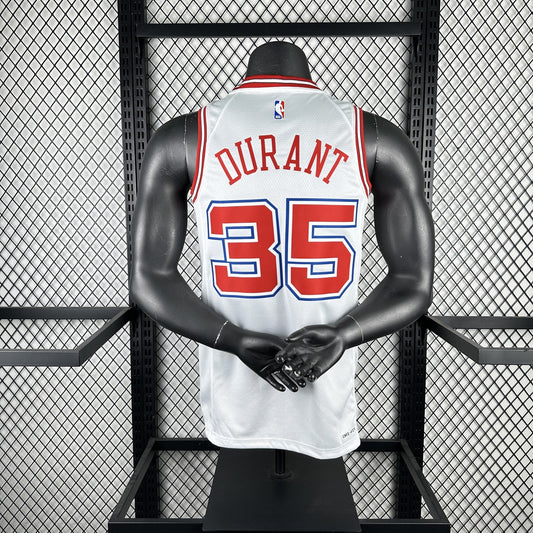 Houston Rockets City Edition White #35 DURANT NBA Season Jerseys 2024