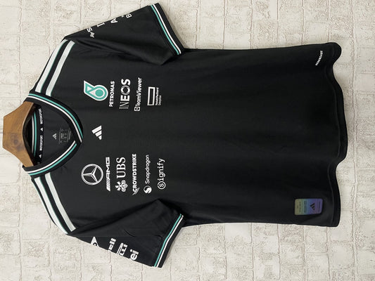 F1 Mercedes Black Short Sleeve Racing Suit 2025
