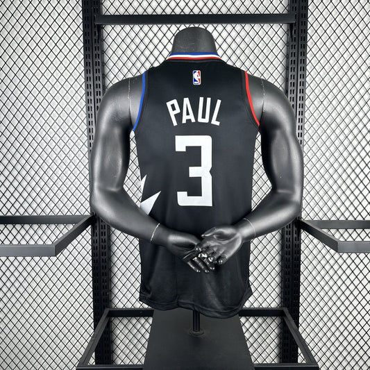 Los Angeles Clippers Black #3 PAUL NBA Season Jerseys 2023