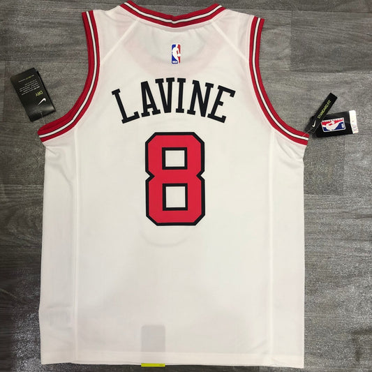 Chicago Bulls White #8 LAVINE WADE NBA Season Jerseys