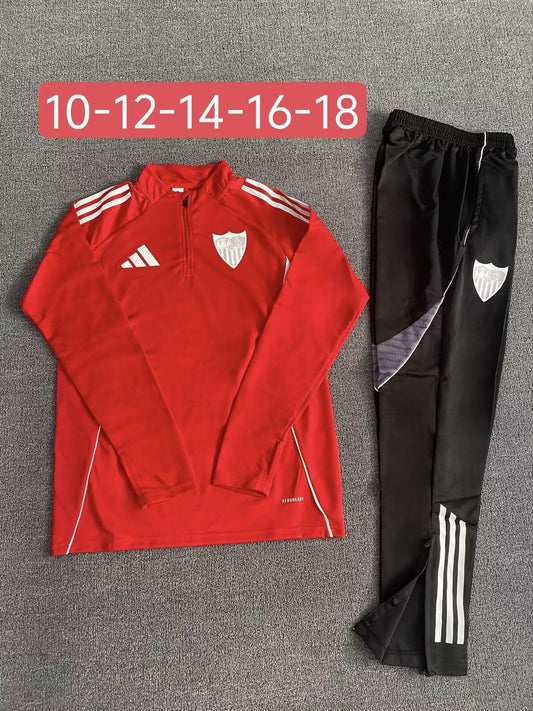 Sevilla Training Tracksuit Red (Kids And Man ) 2025/2026