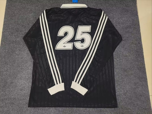 Adidas Clover Long Sleeve T-shirt Black Fans Football Jersey 2025/2026