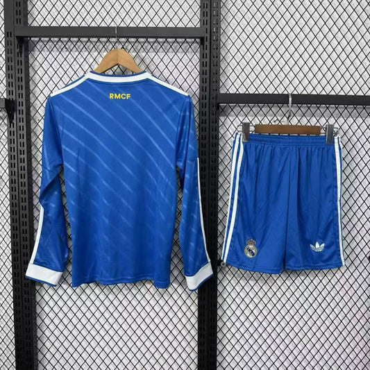 Real Madrid Third Away Long With Pants Sets Fans Football Jersey 2025/2026