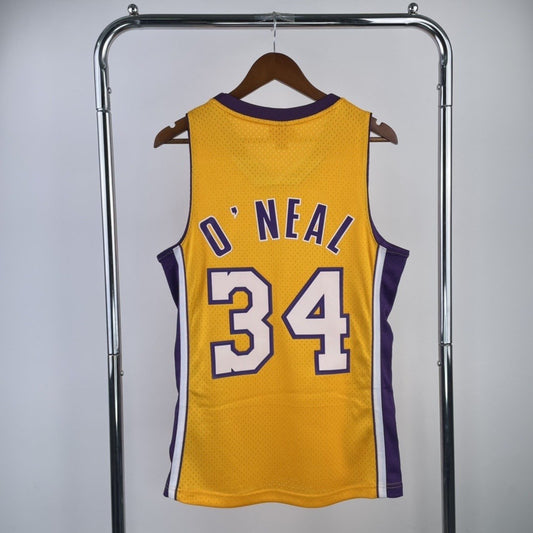 Los Angeles Lakers Yellow #34 O'NEAL NBA Season Jerseys 1999/2000