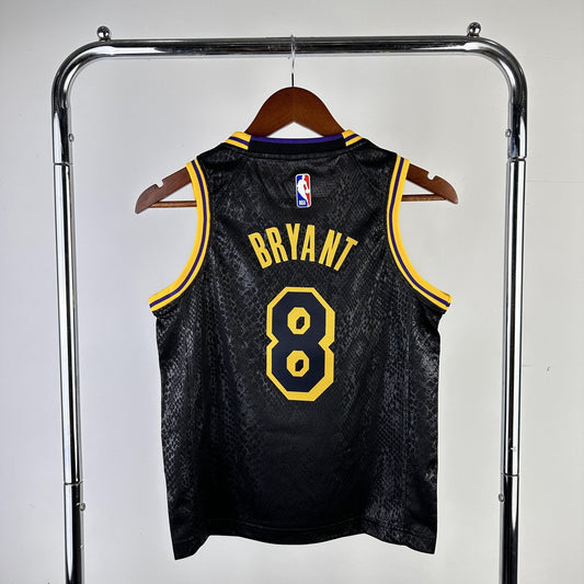 Los Angeles Lakers Kids Kobe #8 BRYANT Snake Pattern NBA Jerseys