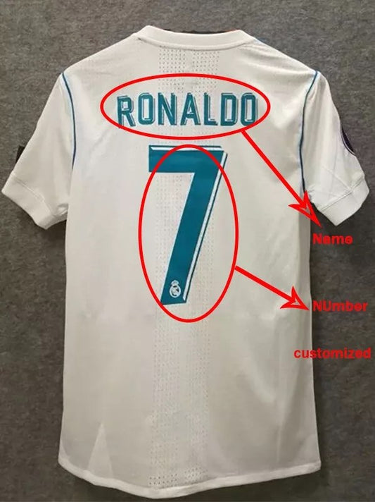 Retro Real Madrid Home Player Football Jersey 2017/2018