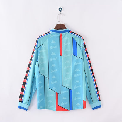 Retro Barcelona Away Long Sleeve Football Jersey 1995/1997