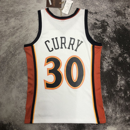 Golden State Warriors V-neck White #30 CURRY NBA Season Jerseys 2009/2010