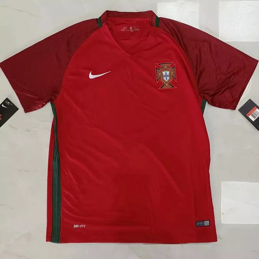 Retro Portugal Home Football Jersey 2016