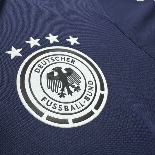 Germany POLO T-shirt Black Grey White Blue Football Jersey
