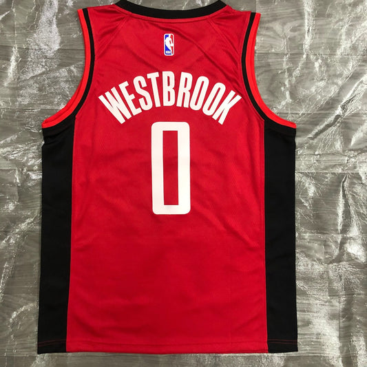 Houston Rockets Red #0 WESTBROOK NBA Season Jerseys 2021