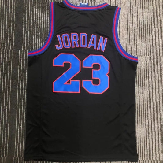 NBA BULLS Jordan #23 Tune Squad Black Top Quality Hot Pressing
