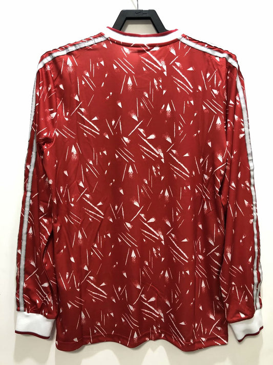 Retro Liverpool Home Long Sleeve Football Jersey 1989