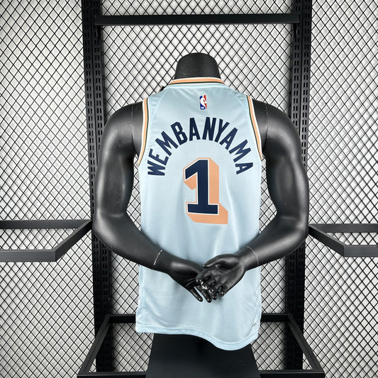 San Antonio Spurs City Edition #1 WEMBANYAMA NBA Jerseys 2025