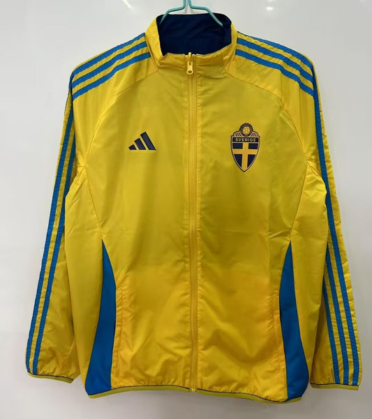Sweden Two-sided Windbreaker Football Jersey 2025/2026