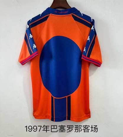 Retro Barcelona Away Football Jersey 1997