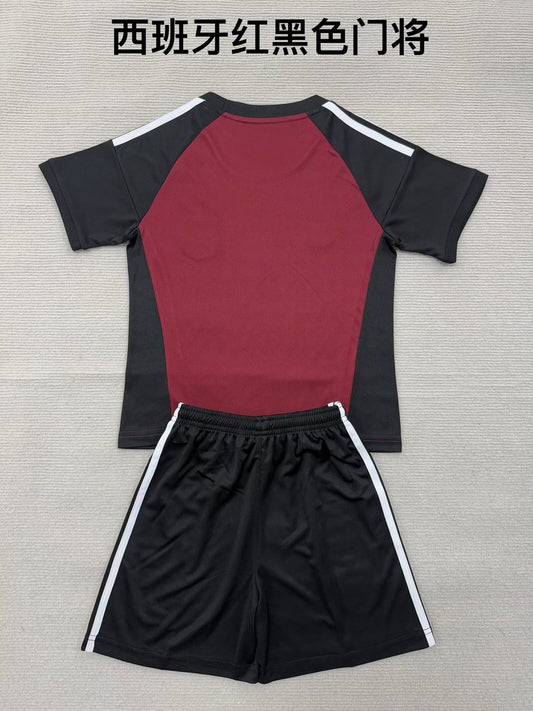 Spain Goalkeeper With Pants Sets (Kids Man 16-2XL) Fans Football Jersey 2026/2027