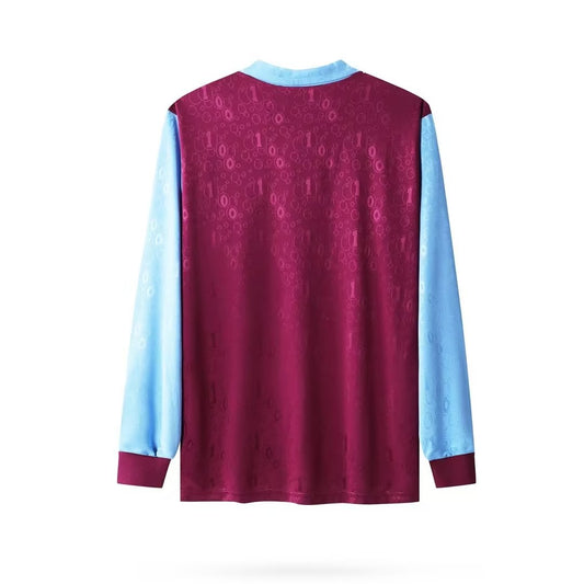Retro West Ham Home Long Sleeve Football Jersey 1995/1997