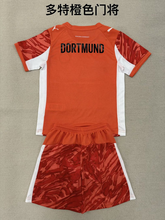 Dortmund Goalkeeper Orange Fans (Kids And Man) Football Jersey 2025/2026