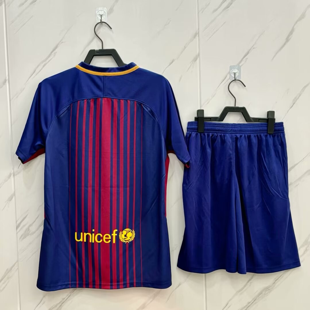 Retro Barcelona Home Kits Suit 2017 2018