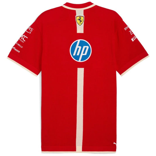 F1 Ferrari Polo Red Short Sleeve Racing Suit 2025