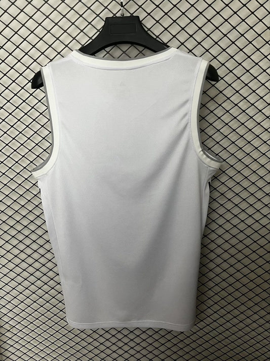 Real Madrid Basketball Vest Fans White Football Jersey 2025/2026