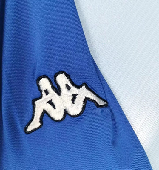 Retro Italy Long Home Blue Football Jersey 2002