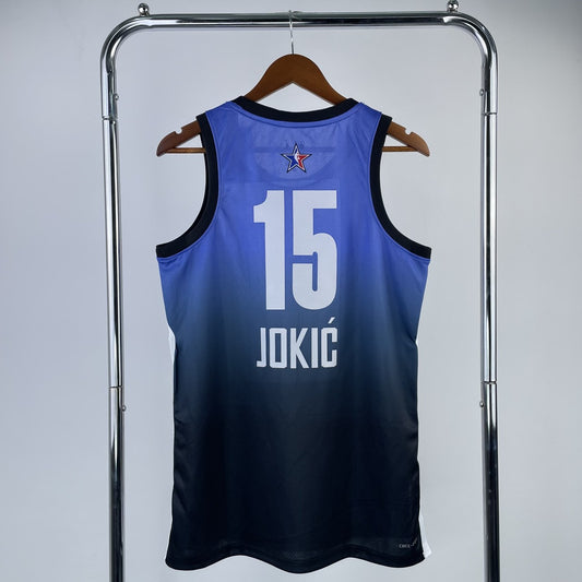 Denver Nuggets ALL-STAR Blue #15 JOKIC NBA Season Jerseys 2023