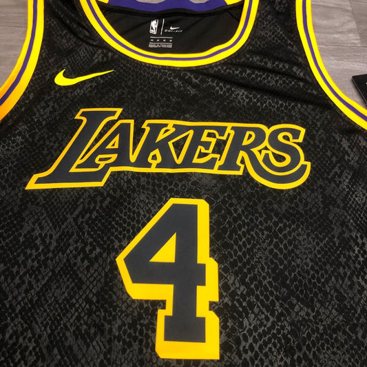 Los Angeles Lakers Black Mamba Great Snake Edition #4 RONDO NBA Season Jerseys