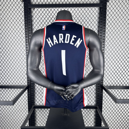 Los Angeles Clippers City Edition Blue #1 HARDEN NBA Season Jerseys 2025