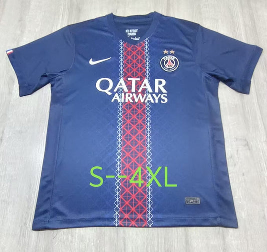 PSG Paris Home Fans Football Jersey 2025/2026 (2 Star )