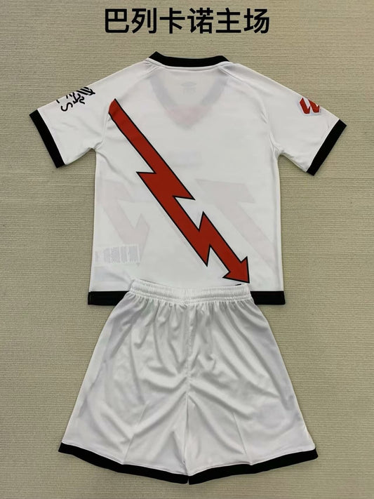 Rayo Vallecano Home Kids Football Jersey 2024/2025