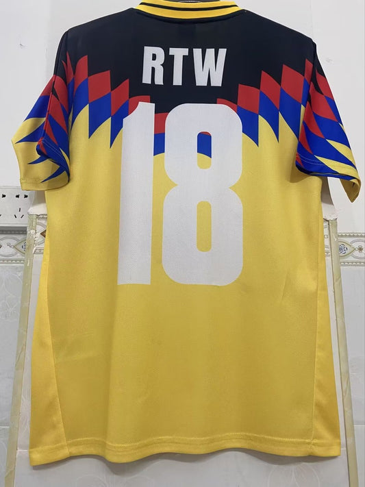 Retro America Commemorate Fans Yollow Football Jersey 1995