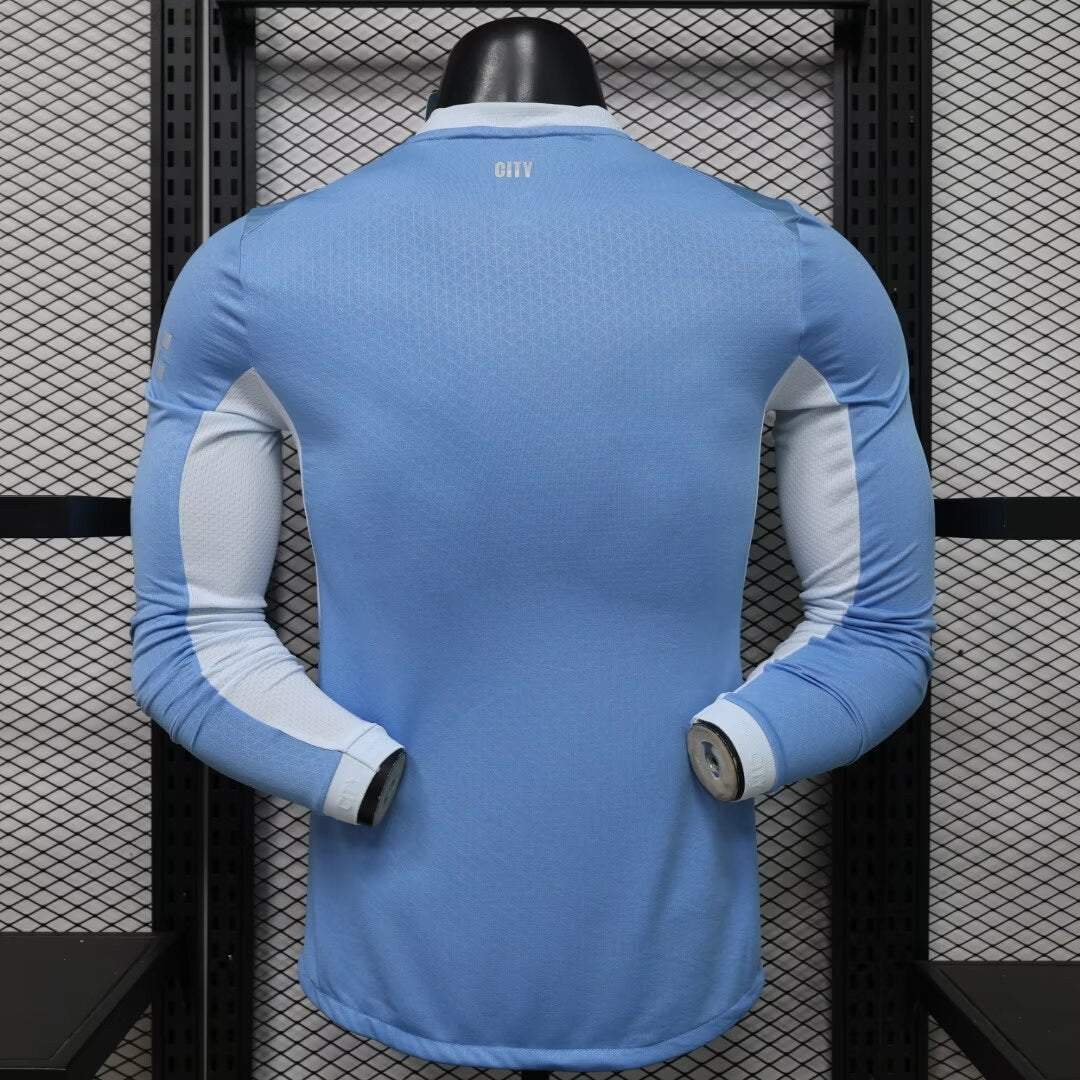 Manchester City Long Sleeve Home Player Football Jersey 2026/2027