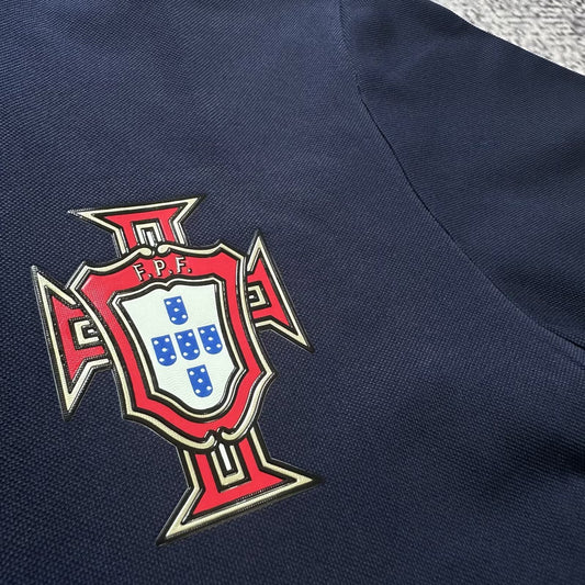 Portugal POLO T-shirt Black Grey White Blue Football Jersey
