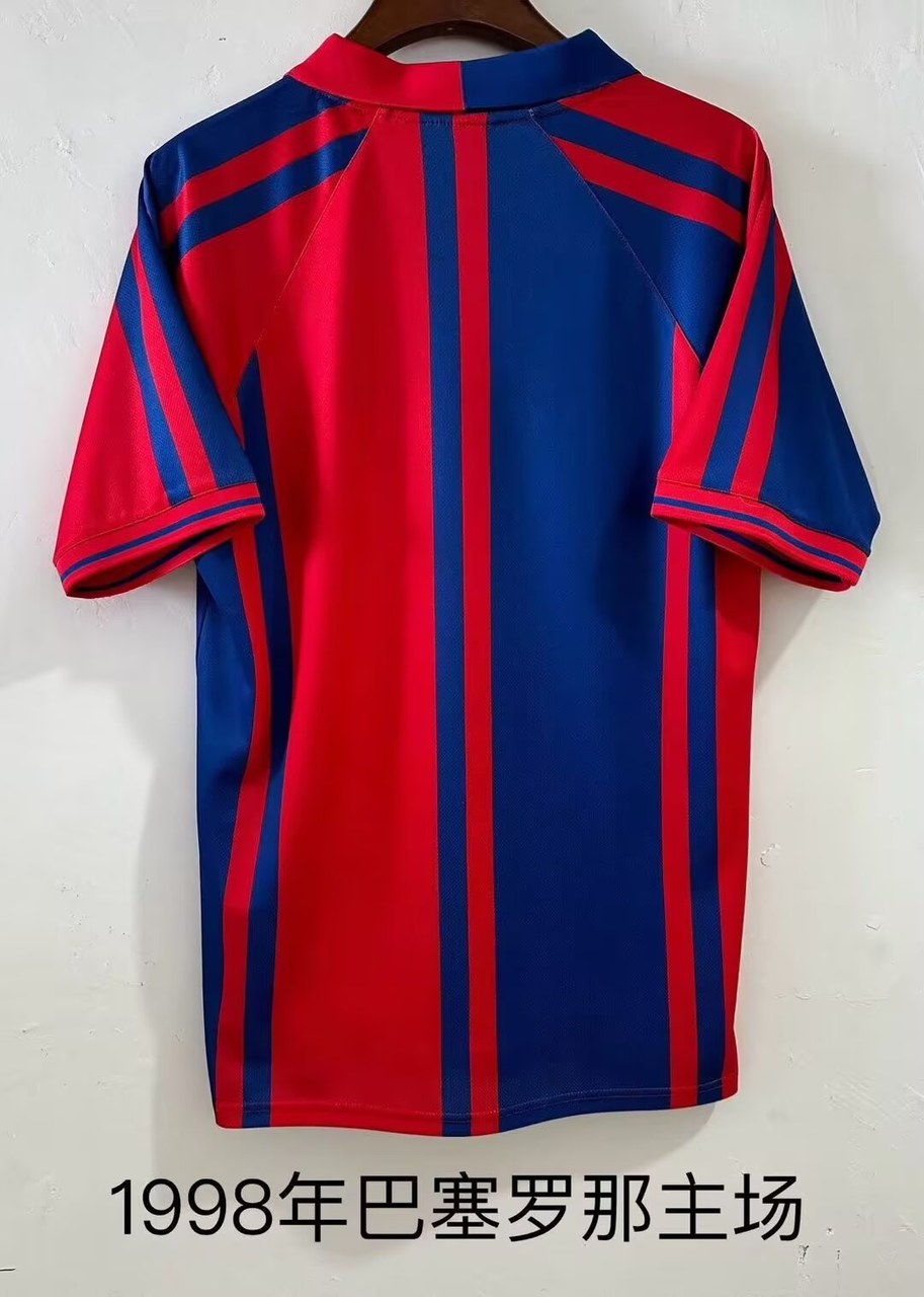 Retro Barcelona Home Football Jersey 1998