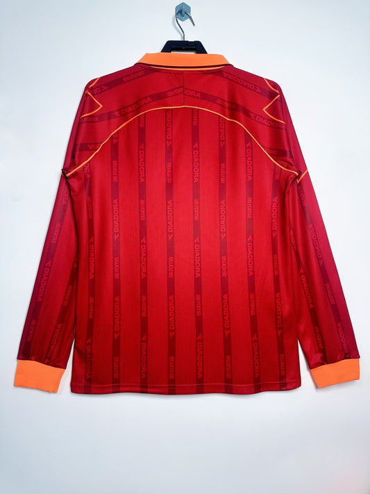 Retro Roma Long Home Football Jersey 1999/2000