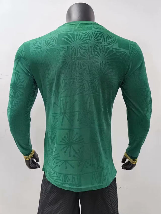 Mexico Green Long Sleeve Player Football Jersey 2024/2025