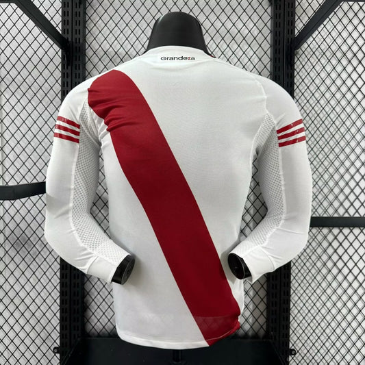 River Plate Home Long Player Football Jersey (可配广告) 2025/2026