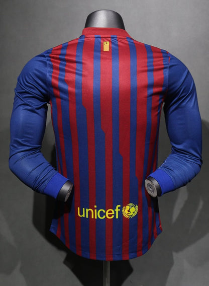 Retro Barcelona Home Player Long Football Jersey 2011/2012