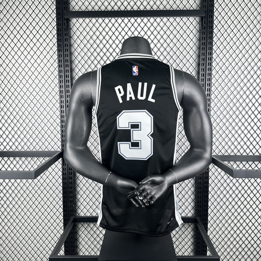 San Antonio Spurs Black #3 PAUL NBA Season Jerseys 2023
