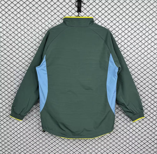 Retro Lisbon Windbreaker White Green Football Jersey 2002/2003
