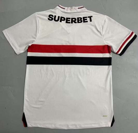 Sao Paulo Home With Advertisement Fans Football Jersey 2025/2026