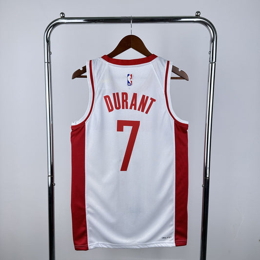 Houston Rockets White #7 DURANT NBA Season Jerseys 2023