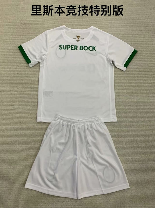 Sporting Lisbon Away Kids Football Jersey 2024/2025