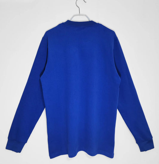Retro Manchester United Blue Long Sleeve Football Jersey 1968