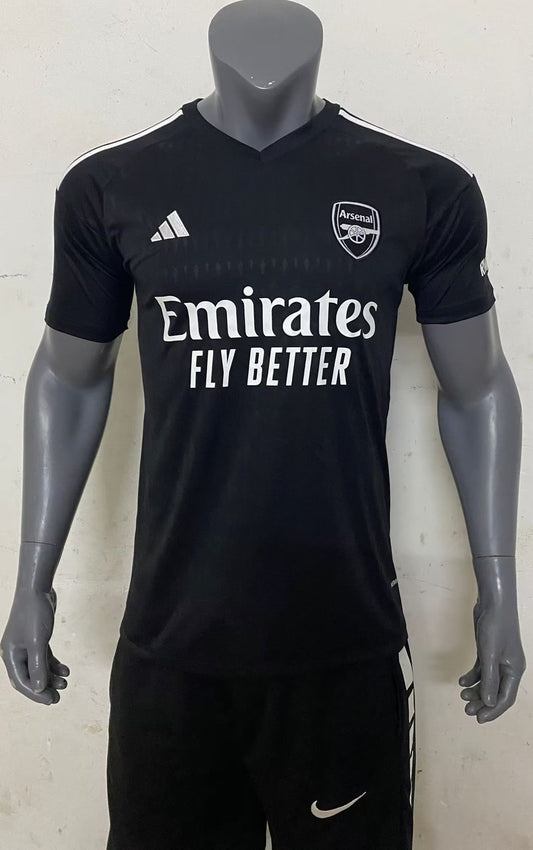 Arsenal Goalkeeper Black Fans Football Jersey 2023/2024