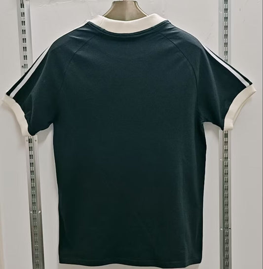 Germany Home Retro Cotton Grey Football Jersey